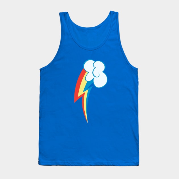 Rainbow Dash Cutie Mark Tank Top by ariados4711